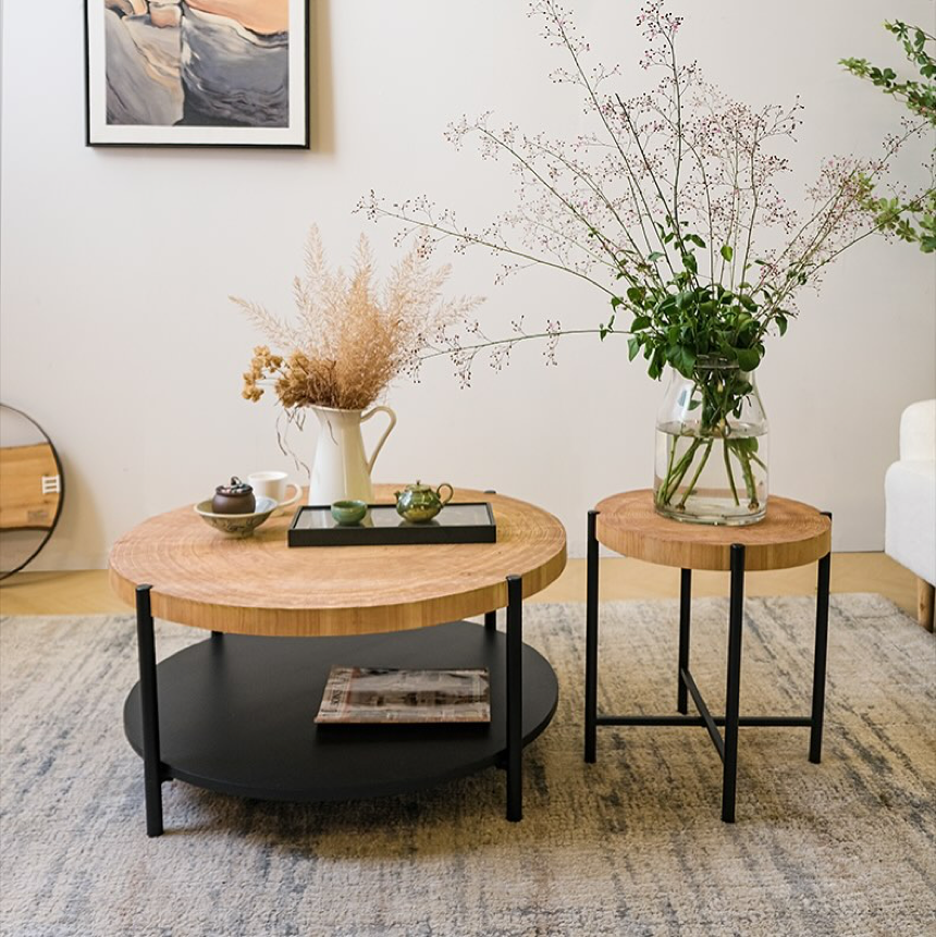 Wood table 2 pcs 8-3